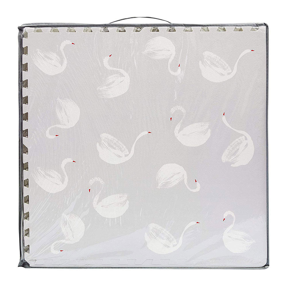 Swan Grey Tile Playmat for Babies