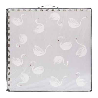 Swan Grey Tile Playmat for Babies