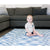 Toddler Sitting on Jackson Rug Blue Play Mat in Living Room