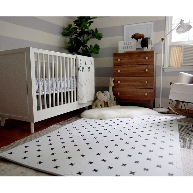 Black & White Baby Play Mat Buy the Brooklyn Cross White Foam Floor